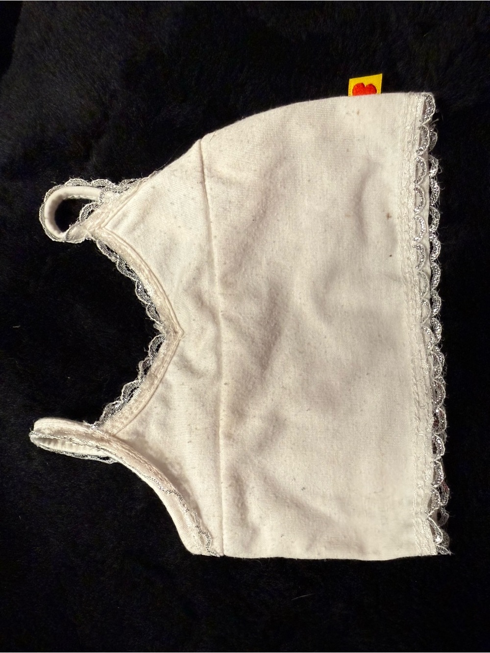 💙5/$22- Build-A-Bear White Lace Camisole Tank Top Doll Pet Outfit Accessory